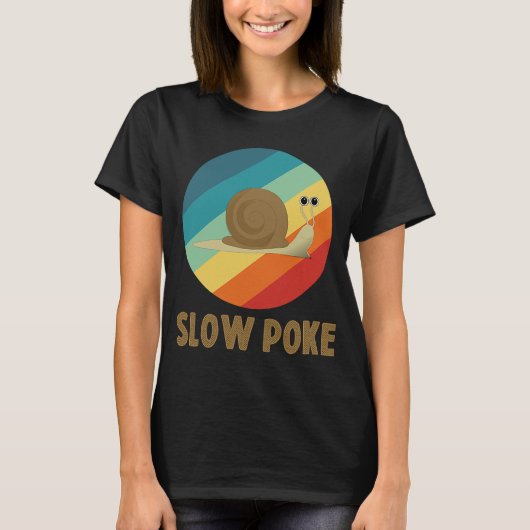 T-shirt Graphique de Poke Lent Tee - shirt de tortue (Devant)