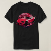 T-shirt Graphique de position JDM Supra MK5 GR Cherry Blos (Design devant)