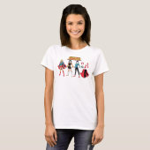 T-shirt Graphique de poupée en papier supergirl (Devant entier)