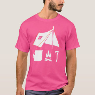 T-shirt Graphique de Randonnée minimaliste de survie des b
