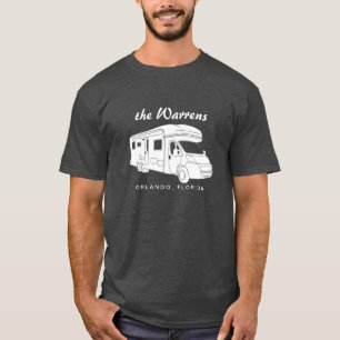 T-shirt Graphique de silhouette de la classe C Motorhome