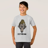 T-shirt graphique de singe funky pour hommes et fe (Devant entier)
