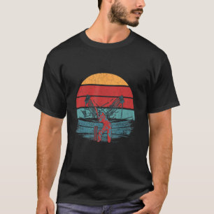 T-shirt Graphique de sport du joueur de cricket vintage