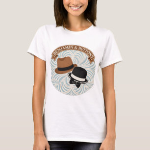 T-shirt graphique de style gentleman vintage