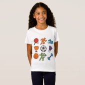 T-shirt graphique de style sportif – Conception at (Devant entier)