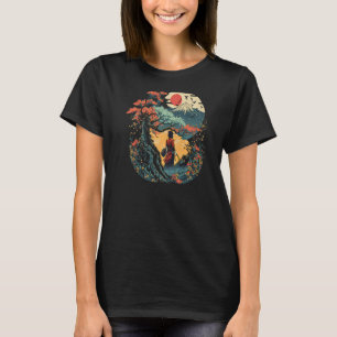 T-shirt Graphique de tatouage japonais Vintage Ukiyo e Kan