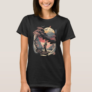 T-shirt Graphique de tatouage japonais Vintage Ukiyo e Kan