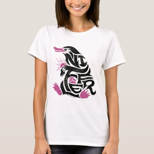 T-shirt Graphique de typographie NIFFLER™ (Devant)