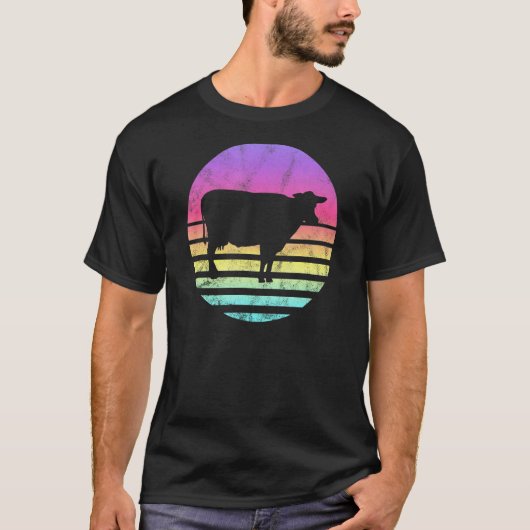 T-shirt Graphique de vache classique (Devant)