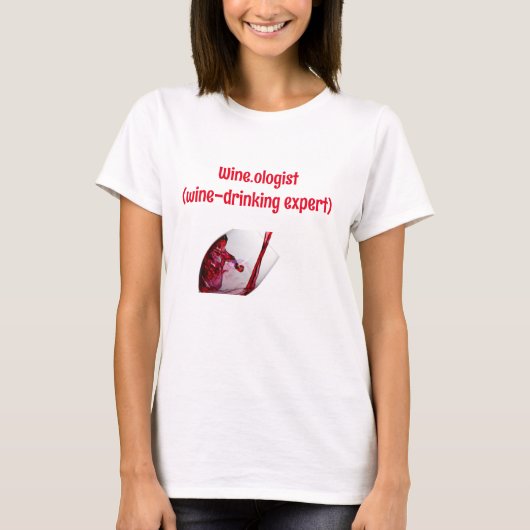 T-shirt Graphique de vin drôle (Devant)