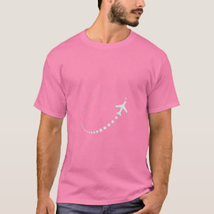 T-shirt graphique de vol d'avion à réaction minima