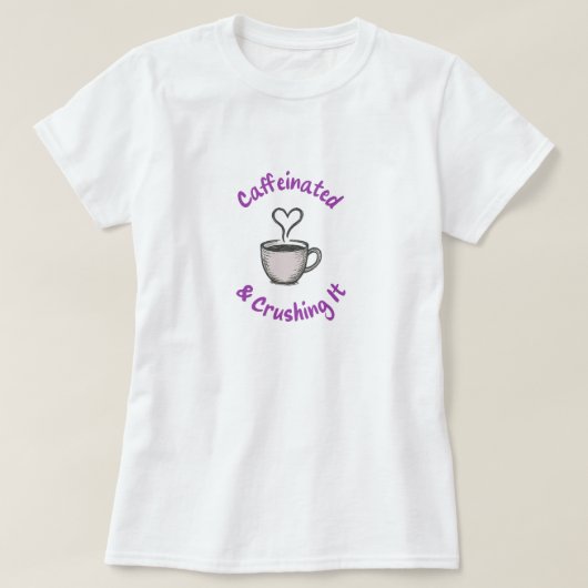 T-shirt graphique décontracté - amateurs de café (Design devant)