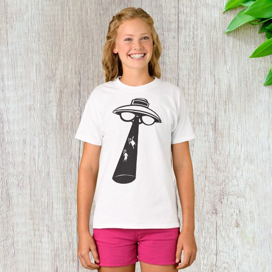 T-shirt Graphique d'enlèvement d'ovni rétro Alien Sci-Fi