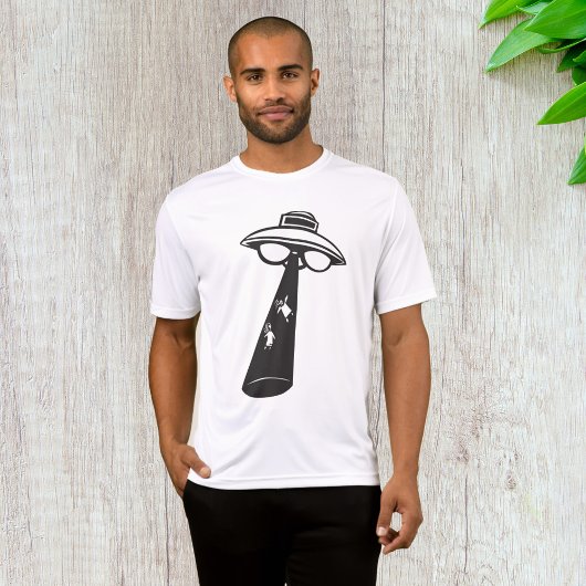 T-shirt Graphique d'enlèvement d'ovni rétro Alien Sci-Fi