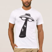 T-shirt Graphique d'enlèvement d'ovni rétro Alien Sci-Fi (Devant)