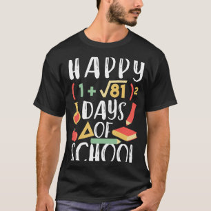 T-shirt Graphique D'Équation Mathématique Happy 100 De L'A