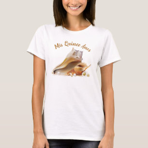 T-shirt Graphique des coquillages de Mis Quince Anos