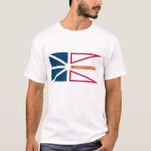 T-shirt Graphique des drapeaux de Terre-Neuve (Devant)