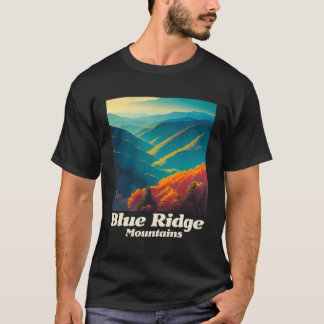 T-shirt Graphique des montagnes Blue Ridge
