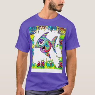 T-shirt graphique des poissons