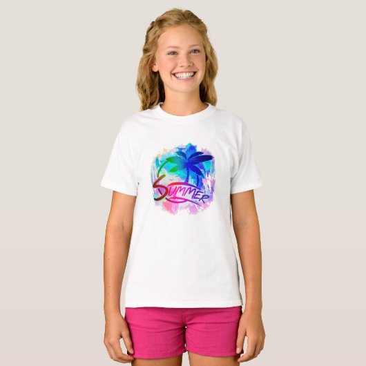T-shirt Graphique d'été (Devant entier)