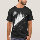 T-shirt Graphique d'hipster de forêt géométrique moderne (Devant)