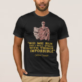 T-shirt Graphique d'Humour motivationnel de devis amusant (Devant)