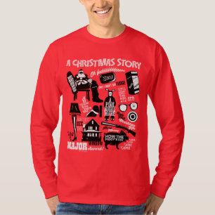 T-shirt Graphique d'icônes de l'histoire de Noël