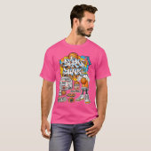 T-shirt Graphique d'illustration de style cool de basket-b (Devant entier)
