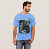 T-shirt graphique drôle 67 Alpha Wolf Six Sept Hum (Devant entier)