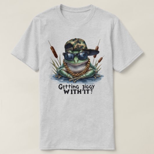 T-shirt graphique drôle avec citation Getting Jigg (Design devant)