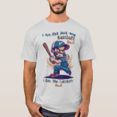 T-shirt graphique drôle de baseball - Pas juste po (Devant)