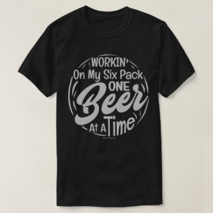 T-shirt graphique drôle de bière – Bière et six pa