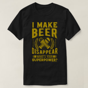 T-shirt graphique drôle de bière – Superpouvoir de