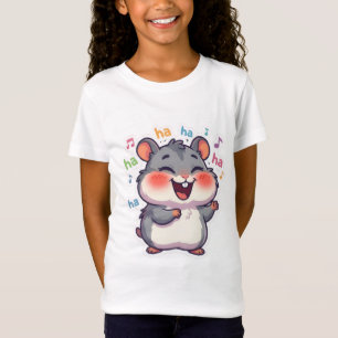 T-Shirt Graphique Drôle de Hamster qui Rit Ha Ha p