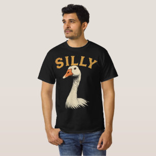 T-shirt graphique drôle d'oie – Oie ridicule