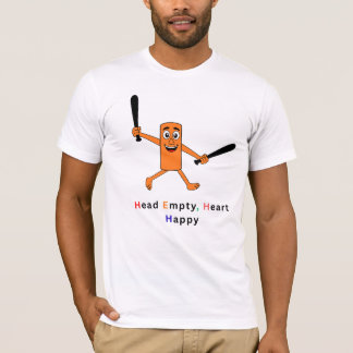 T-Shirt Graphique Drôle pour Hommes "Tête Vide Cœu