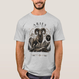 T-Shirt Graphique du Bélier du Zodiaque