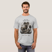 T-Shirt Graphique du Bélier du Zodiaque (Devant entier)