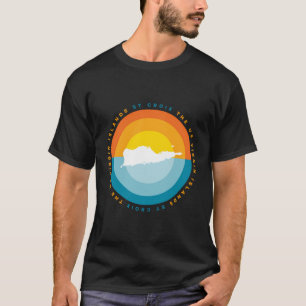 T-shirt Graphique du coucher de soleil de Ste Croix Usvi