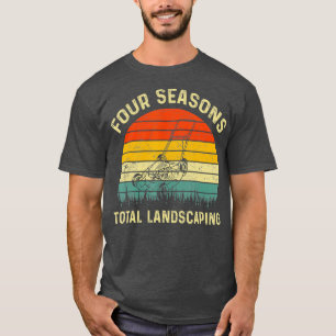 T-shirt Graphique du coucher de soleil sur quatre saisons