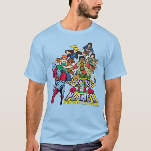 T-shirt Graphique du logo Captain Planet & Planeteers Grou (Devant)