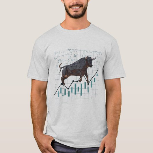 T-shirt graphique du marché Bull (Devant)