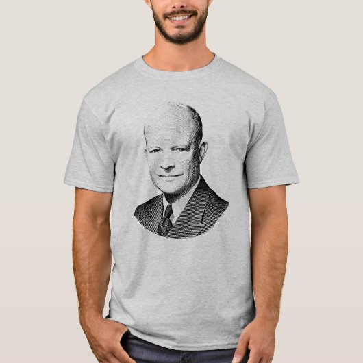 T-shirt Graphique du Président Dwight Eisenhower (Devant)