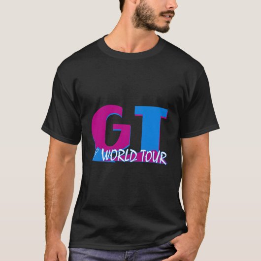 T-Shirt Graphique Du Tour Du Monde Gt Bmx (Devant)