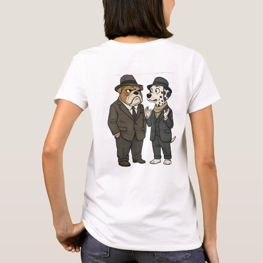 T-shirt graphique duo détective Benjamin bouton (Dos)