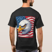T-shirt graphique Eagle Head – USA Pride Apparel (Dos)