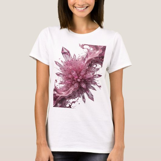 T-shirt graphique Edgy Silver CRYSTAL FUSION (Devant)