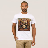 T-shirt graphique Edgy Skull Head Skeleton (Devant entier)
