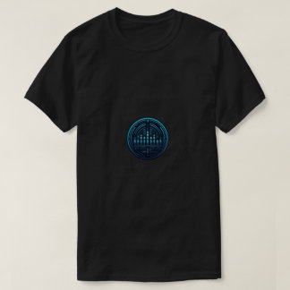 T-shirt graphique égaliseur audio cyber unisexe